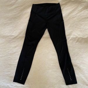 Black Lululemon Fast & Free Tight 7/8 Length, Size 6
